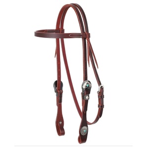 Cabestros Western Side, brida decorativa color tostado, bridas indias, cabestros completos para cob, shetland - Product Image 1