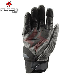 Guantes de Motocicleta de Cuero Gris Negro Premium, Unisex, Duraderos, Guantes de Carreras de Motociclismo, Equipo de Protección para Conducir, Antideslizantes, Deportivos - Product Image 3