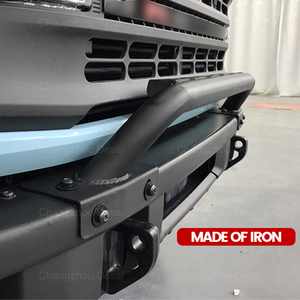 2021 <span class=keywords><strong>2022</strong></span> 2023 accessoires de voiture Version corne de boeuf de haute qualité pare-chocs avant lèvre avant barre de taureau pour Ford Bronco 2/4 porte - Product Image 4