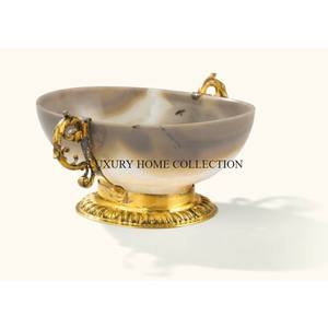 Antique-inspired Metal <b>Serving</b> <b>Bowls</b> with Intricate Detailing and a Premium Finished to Elevate Your Dinner Party Decor - Product Image 1