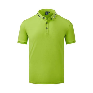 2023 Jersey media de algodón de manga para hombre, cuello abotonado con patrón sólido para Polo, venta al por mayor de fabricante de Pakistán - Product Image 1