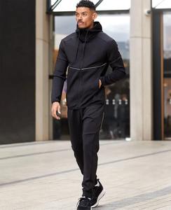 Chándales para hombres Jogging Running Gym Wear Invierno Cremallera completa Sudaderas con capucha Traje Hombres Conjuntos Ropa - Product Image 4