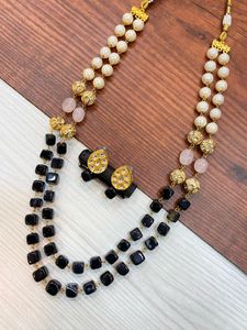 ชุดมุกมาลาสองชั้นพร้อมต่างหูน่ารักประดับลูกปัดในไข่มุกสำหรับงานปาร์ตี้งานแต่งงานงานหมั้น - Product Image 4