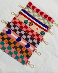 Customised Handmade Beaded purse Strap, Beaded bag Strap, Customised Beaded Strap, STARS Straps by glowin fashion - Product Image 6