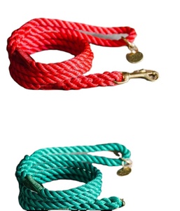 Green and Red Customize Cotton Dog Rope <b>Leash</b> for Dog Walking Natural <b>Pet</b> Dog Rope <b>Leash</b> - Product Image 1