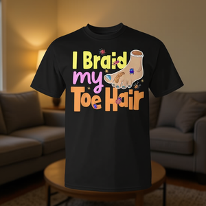 Camiseta Promocional con Meme Divertido y Embarrassante de Pelo en el Dedo del Pie - Product Image 2
