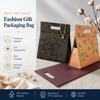 Großhandelslieferant Fabrik Matt Laminierte Boutique-Verpackungsbox Faltbare Dreieckige Magnetische Geschenkbox mit Griff