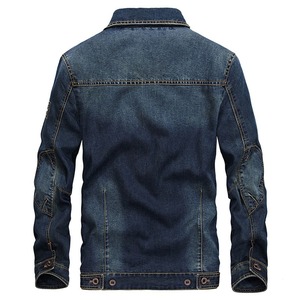 Chaqueta Vaquera para Hombre Más Barata, Nueva Llegada, Alta Calidad, Chaqueta Vaquera Personalizada al por Mayor, Chaquetas Vaqueras Azules Lavadas Personalizadas para Hombre - Product Image 3