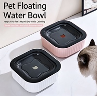 Gamelle flottante anti-éclaboussures pour chien et chat, gamelle anti-déversement à alimentation lente pour animaux de compagnie, fournitures d'alimentation pour animaux, vente en gros