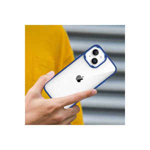 Funda Protectora Trasera Delgada JoieCreatif Flora para iPhone 14 Plus en Azul Sierra, Silicona Suave y PC con Diseño Animado - Product Image 3