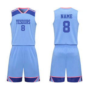 Vente en gros de vêtements de basket-ball en maille avec points sublimés, nom d'équipe personnalisé, uniforme de maillot de basket-ball personnalisé de haute qualité - Product Image 3