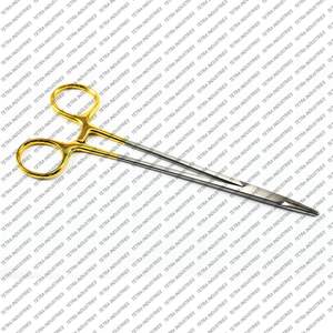 Controlador de soporte de aguja TC Mayo Hegar de alta calidad con insertos de carburo de tungsteno y anillos de oro soporte de aguja de instrumento quirúrgico CE - Product Image 4