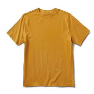 Color amarillo cuello redondo manga corta ropa de hombre camisetas de algodón de alta calidad transpirable Slim Fitness Streetwear hombre Camiseta - Product Image 4