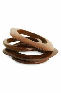 TRADITIONALN Design Wooden Bangle and Bracelet Customized Size Wooden Bracelets Bangle Handmade <b>Flower</b> Wooden Bangle Cuff - Product Image 5