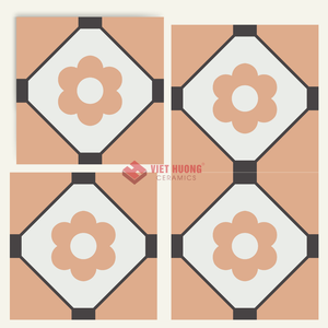 Azulejo de Cemento 200x200, Azulejo Marroquí Artístico Hecho a Mano para Paredes de Cocina y Baño con Diseño Expresivo - Product Image 2