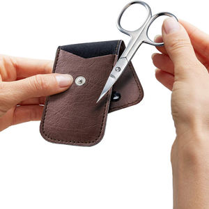 Tijeras de uñas con Funda de cuero, de acero japonés, con cubierta de cuero, disponible en baja cantidad mínima - Product Image 5