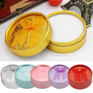 TRIHO TRb- 1602 Jewelry Packaging Round Earring Box Gift Paper Decor - Product Image 2