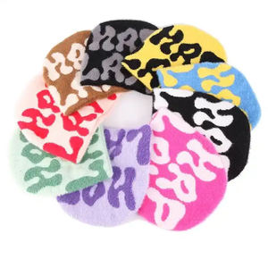 Custom Logo Winter Fashion Youth Outdoor Streetwear Thick Double Layer Reversible Lined Jacquard Beanies Caps - Product Image 5
