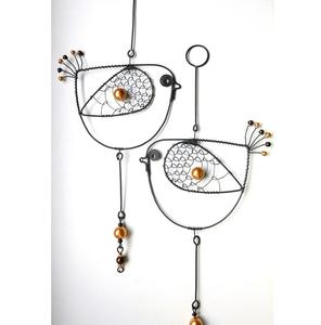 Adorno Navideño de Hierro Forjado con Diseño Circular, Acabado Negro, para Árbol de Navidad, Decoración Navideña, Adornos Colgantes - Product Image 3