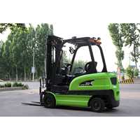 Chariot élévateur électrique professionnel 2 tonnes, mât en acier de 3 mètres, entretien facile, contrôle précis, vente en gros