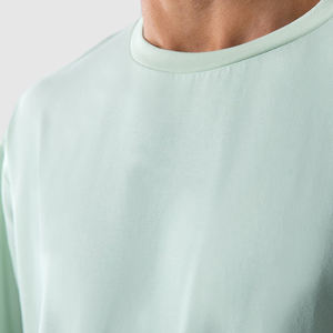 Qualité personnalisée 240g/280g Épaule tombante Surdimensionné Hommes Tshirt Meilleur Coton Lourd Streetwear Solide Motif Jersey Unisexe - Product Image 4