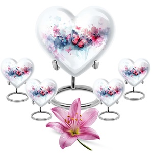 Urnes décoratives papillon-Lot de 5 (urne de 10 pouces avec urne de 3 pouces lot de 4) - Product Image 1