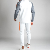 Chándal Deportivo Personalizado con Logotipo, de Alta Calidad, para Invierno, de Dos Piezas, con Cierre Completo, Transpirable, con Cintura Elástica, 100% Algodón