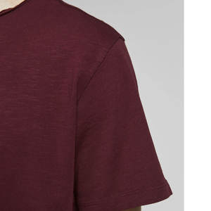 T-shirt uni lourd avec broderie d'impression personnalisée 100% coton prix de gros t-shirts unisexe - Product Image 3