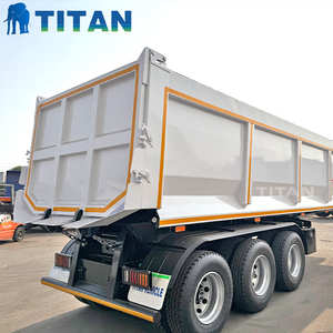 Remolque Volquete Hidráulico en Forma de U de 60 Toneladas TITAN Personalizado, Semirremolque Basculante de 3 Ejes en Venta en Sierra Leona - Product Image 2