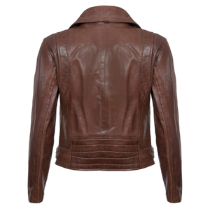 Veste en cuir matelassée pour femme de qualité supérieure fabriquée en usine pour l'hiver, respirante, personnalisable, vente en gros - Product Image 2