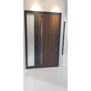 Puertas Exteriores de Acero Modernas de Alta Calidad para Entrada Principal de Apartamentos y Villas de Lujo, Acabado en Piedra - Solución Total para Proyectos Moderndoor - Product Image 1