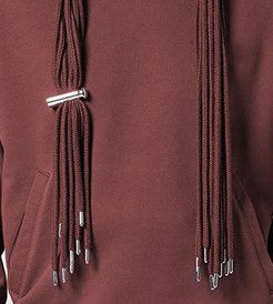 Pull à capuche chaud pour hommes à manches longues sans poche 100% coton avec cordons de serrage pour l'hiver au prix de gros - Product Image 6