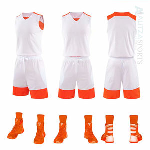 OEMLinks Vente en gros de maillots de basket-ball unisexes en polyester de haute qualité, imprimés toutes saisons, avec logo personnalisé, vierges, à séchage rapide, transfert thermique - Product Image 5