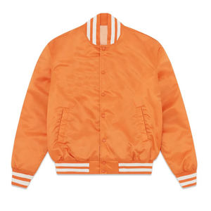 Chaqueta Varsity Casual de Satén con Diseño Nuevo para Hombre, con Logotipo Personalizado en la Parte Delantera, Forro Acolchado, Chaquetas para Hombre - Product Image 1