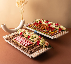 One-of-a-kind Deluxe Touch Glossy Look Plateau de service en nacre fait à la main pour le Ramadan Eid - Product Image 6