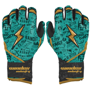 Guantes de bateo estilo Brucebolt personalizados de edición limitada 100% Guantes de bateo de béisbol de cuero Cabretta Premium - Product Image 1