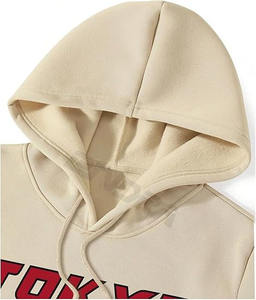 เสื้อมีฮู้ดสำหรับผู้ชายเสื้อสเวตเชิ้ตแบบมีเชือกรูดแขนยาวพิมพ์ลายตัวอักษรกราฟิกเสื้อสวมหัวมีกระเป๋า - Product Image 3