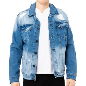 Chaqueta de Mezclilla Gruesa y Abrigada de Invierno con Diseño Personalizado 2025, Chaqueta de Mezclilla de Moda Urbana al por Mayor para Hombre, Servicio OEM - Product Image 4