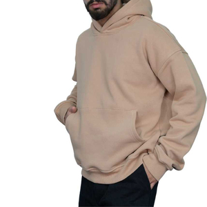 Ensemble sweat-shirt et pantalon à capuche uni pour homme 2 pièces en coton décontracté Vêtements de sport d'hiver écologiques - Product Image 5