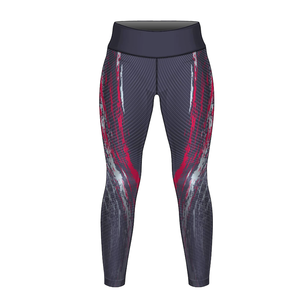 Pantalones de Yoga de gimnasio de cintura alta personalizados 2025 para mujer, nuevas mallas estampadas informales de verano, mallas de entrenamiento por sublimación - Product Image 4