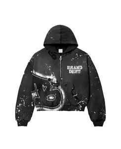 Ropa de hombre de alta calidad 100% sudaderas con capucha de algodón y pantalones de chándal conjunto pulóver ropa de calle chándales Sunfade cremalleras Sudadera con capucha para hombres - Product Image 2