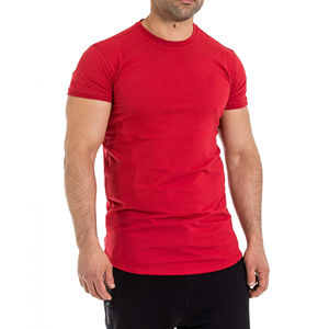 Custom Men's Short-Sleeve Compression Gym T-Shirt Athletic Workout Clothing for Running Made of Polyester/Cotton - Product Image 6