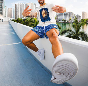 Pantalones Cortos de Malla Personalizados para Hombre, de 5 Pulgadas de Entrepierna, de Alta Calidad, con Estampado de Leopardo, Técnicas Bordadas, Estilo Chino, Diseño Personalizado - Product Image 5