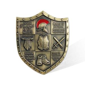 Moneda Conmemorativa 3D de la Armadura Completa de <span class=keywords><strong>Dios</strong></span>, Efecto Desgastado, Efecto 3D,Artículo de Colección, Efecto3D, - Product Image 3