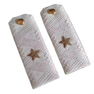 Planches d'épaule pour la broderie uniforme personnalisée de qualité supérieure épaulettes en gros planche d'épaule brodées à la main - Product Image 4
