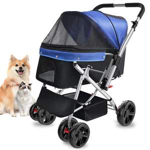 TH-PSP-202 Vietnam fournisseur de poussette pour animaux de compagnie nouveau modèle pliable en acier cadre poussette pour animaux de compagnie Style américain pour voyager - Product Image 6