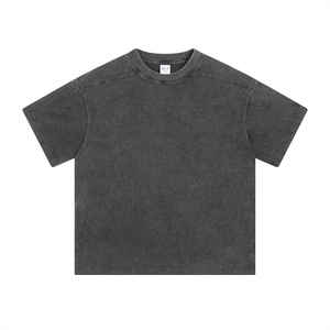 Camisetas de Felpa Francesa con Logotipo Personalizado, Estilo Vintage, Corte Desgastado, 300 g/m², 100% Algodón, Ecológicas, Lavado Ácido - Product Image 3