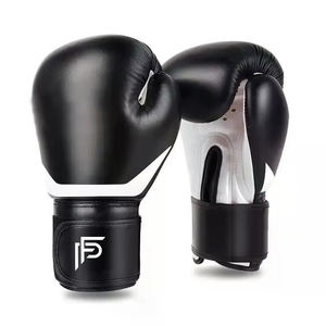 Guantes de Boxeo de Cuero PU con Logotipo Personalizado, Cierre de Velcro, para Entrenamiento y Sparring, OEM Disponible, MOQ Bajo - Product Image 1