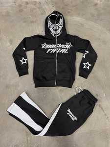 Vente en gros OEM Sweat à capuche zippé en polaire de haute qualité Logo personnalisé Style de rue Sweats à capuche zippés pour hommes - Product Image 5