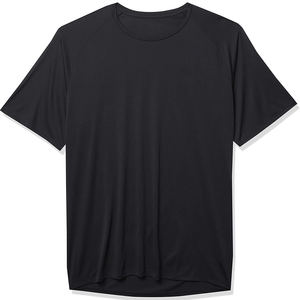 T-shirt de sport noir léger pour hommes T-shirt à séchage rapide respirant pour la course à pied Chemise d'entraînement personnalisée OEM Fabricant de vêtements de fitness - Product Image 1